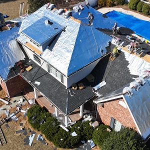 During of Roof Installation
